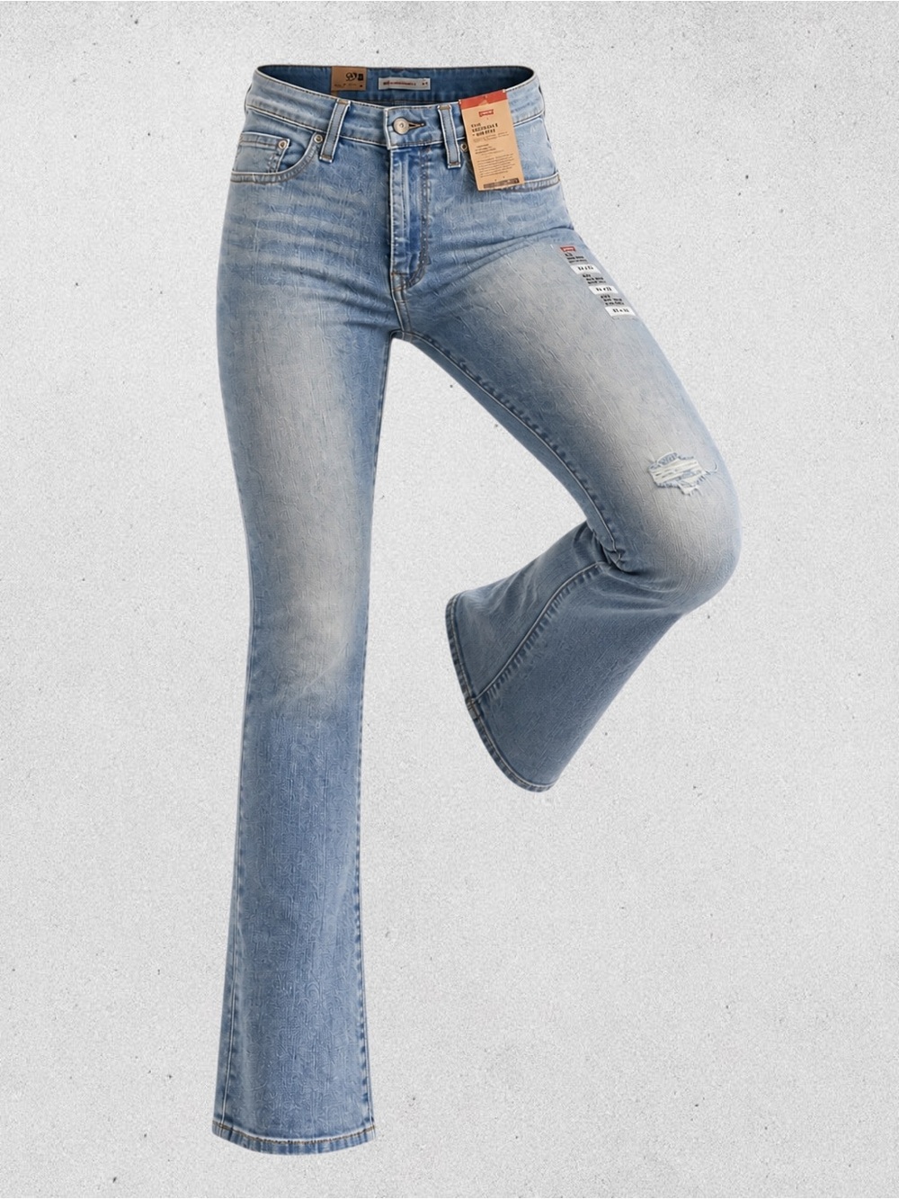 Levi's 725 High-Rise Bootcut Jeans - Light Blue Wash